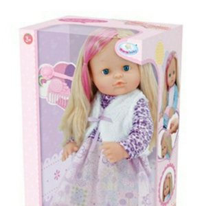 عروسک دخترانه با جلیقه و پیراهن وارم بیبی Warm Baby مدل RT05080-2-اسباب بازی